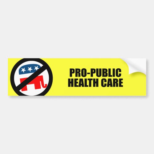 Pro_Public Health Care Bumper Sticker