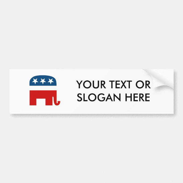 Pro-Republican / Anti-Democrat Bumper Sticker (Front)