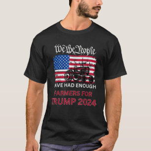 Pro Republican FARMERS for TRUMP 2024 We the Peopl T-Shirt