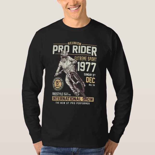 Pro Rider Extreme Sport Bike Riders Bicycle T-Shirt (Front)