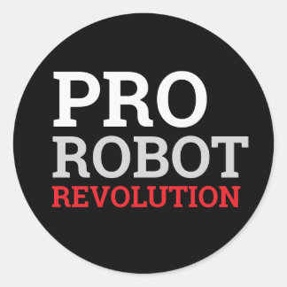 PRO ROBOT CLASSIC ROUND STICKER