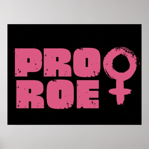 Pro Roe Womens Rights Word Art  Poster