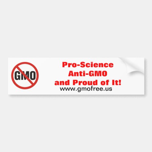 Pro_Science Anti_GMO Bumper Sticker