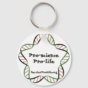 Pro-science. Pro-life. Keychain