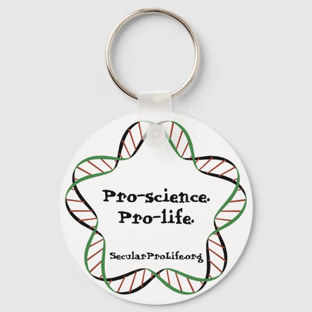 Pro-science. Pro-life. Keychain (Front)
