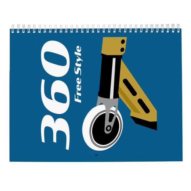 Pro Scooter Free Rider Tricks Calendar (Back)