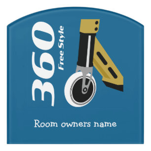 Pro Scooter Free Rider Tricks  Door Sign