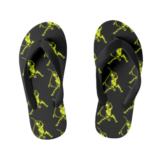 Pro Scooter Free Rider Tricks Kid's Flip Flops (Footbed)