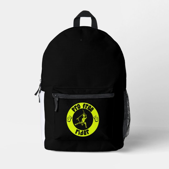 Pro Scooter Free Rider Tricks Printed Backpack (Front)