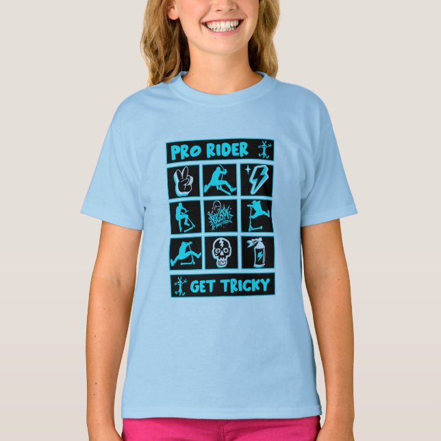 Pro Scooter Free Rider Tricks T-Shirt (Front)