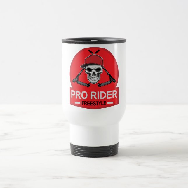 Pro Scooter Free Rider Tricks Travel Mug (Center)