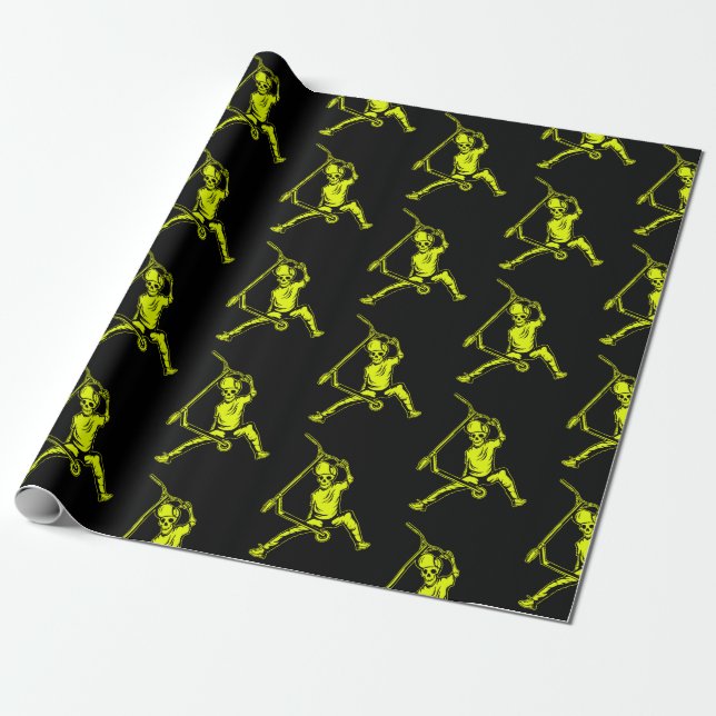 Pro Scooter Free Rider Tricks Wrapping Paper (Unrolled)