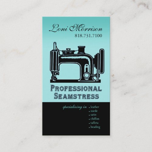 Pro Seamstress: Dressmaker, Patternmaker, Designer Business Cards