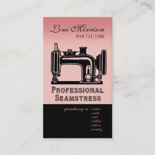 Pro Seamstress: Dressmaker, Patternmaker, Designer Business Card Templates