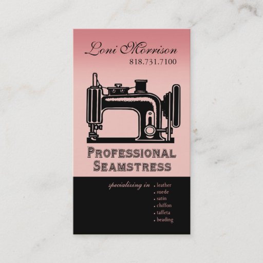Customizable Pro Seamstress: Dressmaker, Patternmaker, Designer Business Card Templates