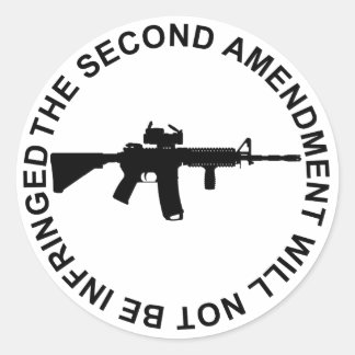 Pro Second Amendment Freedom Merchandise Classic Round Sticker