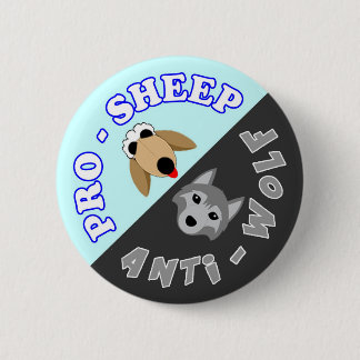 Pro-Sheep/Anti-Wolf - Perfect Strangers Button