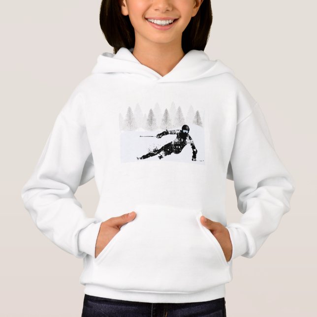 Pro Skier, Ski Snowboard    Hoodie (Front)