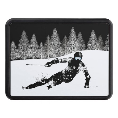 Pro Skier Ski Snowboard Trailer Hitch Cover