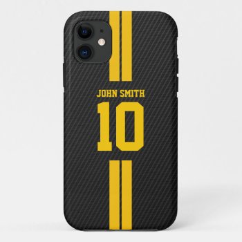 Pro Soccer Jersey Dark Carbon Fiber Iphone 5 Case by caseplus at Zazzle