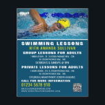Pro Swimmer, Swimming Lesson Advertising Flyer<br><div class="desc">Pro Swimmer,  Swimming Lesson Advertising Flyers By The Business Card Store.</div>