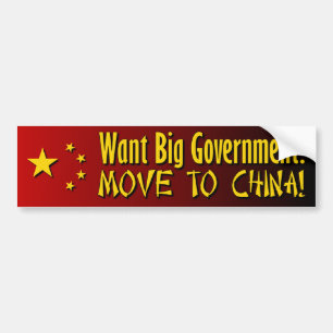 Pro Tea Party - Anti Big Government Bumper Sticker