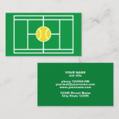 Pro Tennis Instructor business card template | Zazzle