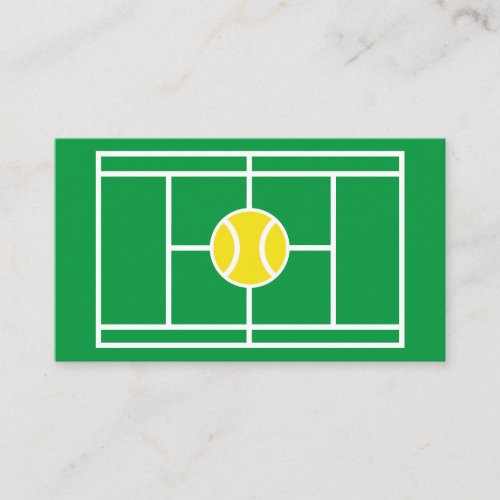 Pro Tennis Instructor business card template