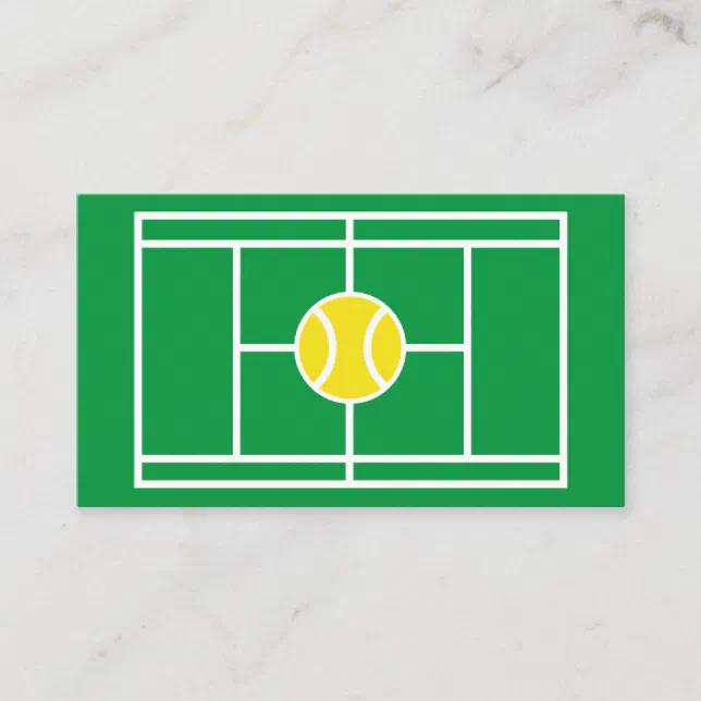 Pro Tennis Instructor business card template | Zazzle