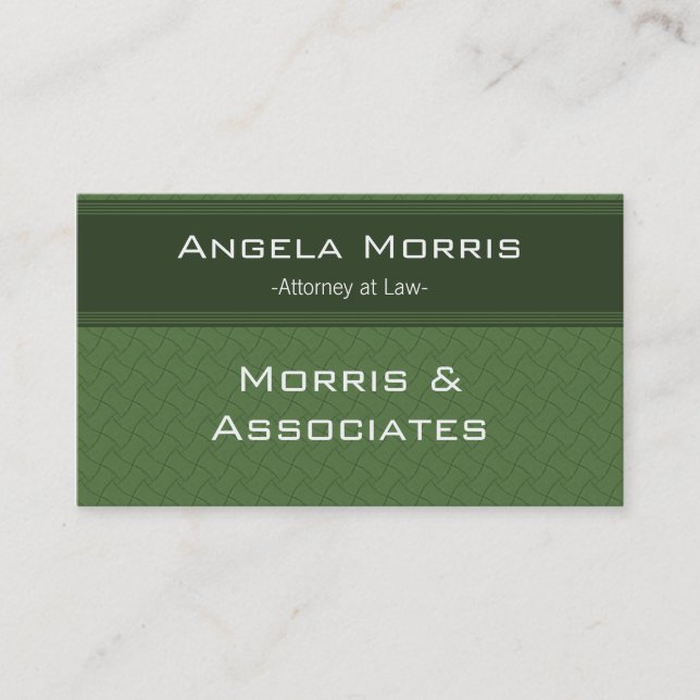Pro Textures Business Card, Clover Green Card (Front)