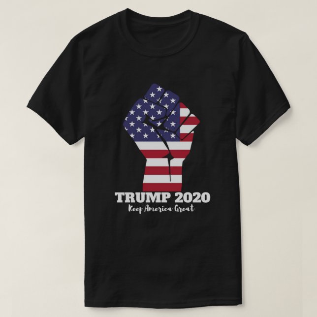 Pro Trump 2020 Election - Keep America Great T-Shirt (Design Front)