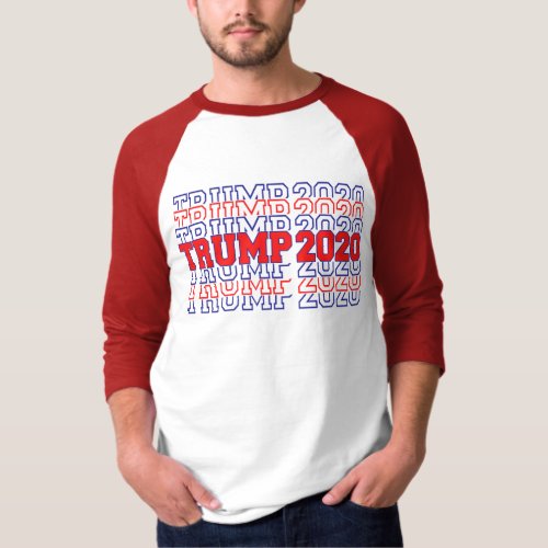 Pro Trump 2020 Election Typography T_Shirt
