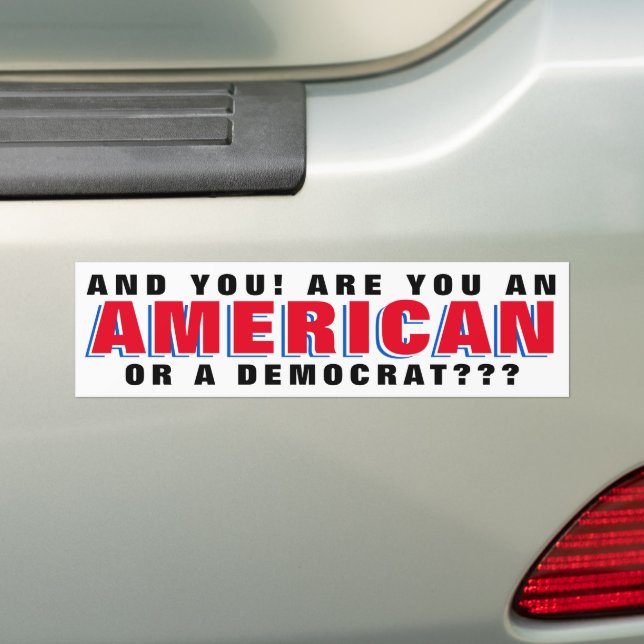 PRO TRUMP BUMPER STICKER (On Car)