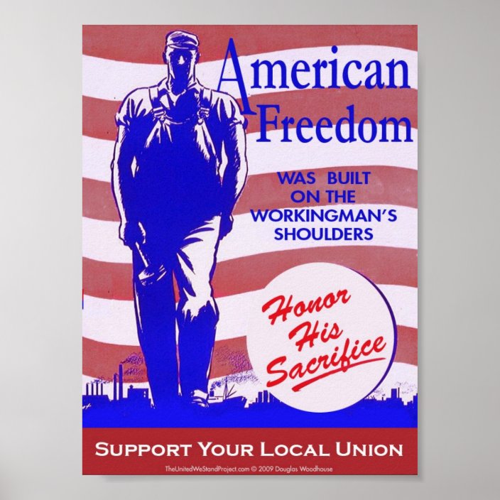 Pro-Union American Freedom Poster | Zazzle.com