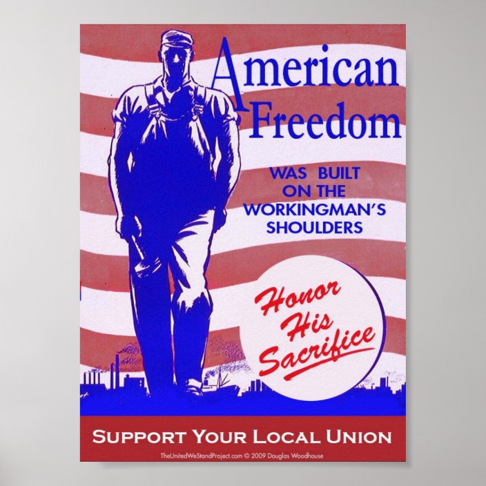 Pro-union American Freedom Poster 