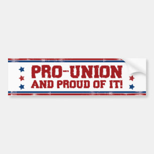 Union Wife Overlay bumper sticker