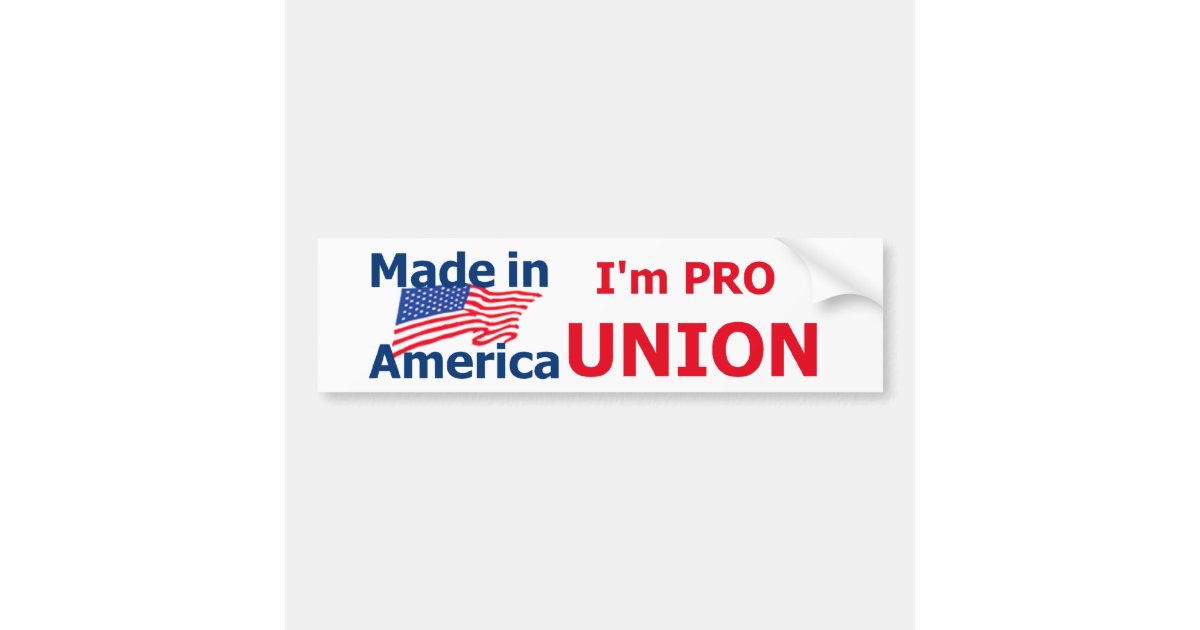 Unions Bumper Sticker