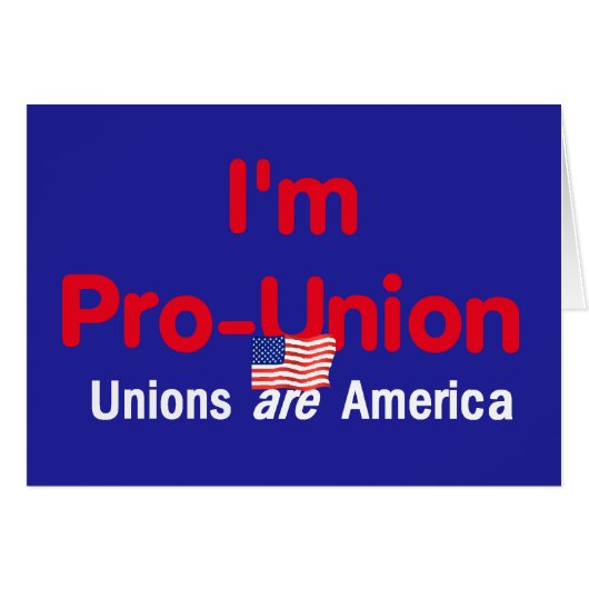 Pro Union Card (Front Horizontal)