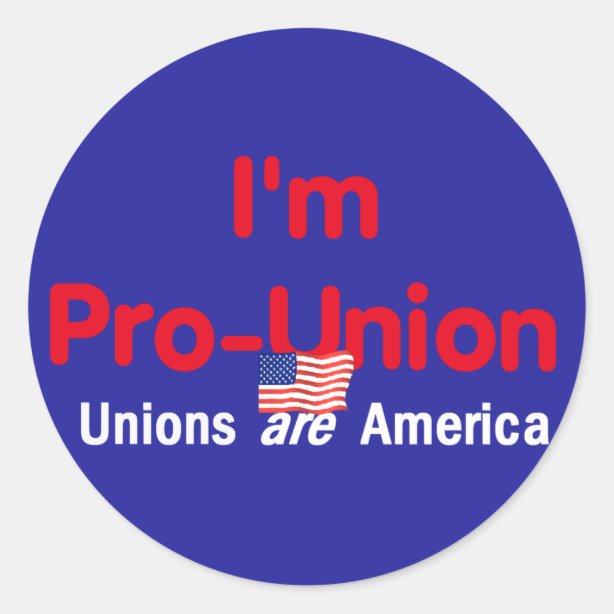 Union Stickers Zazzle