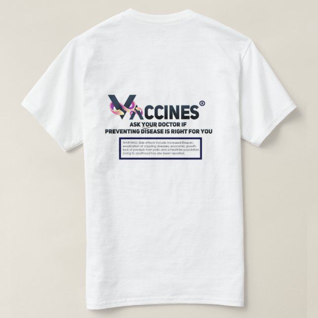 Pro Vaccine Logo T-Shirt (Design Back)