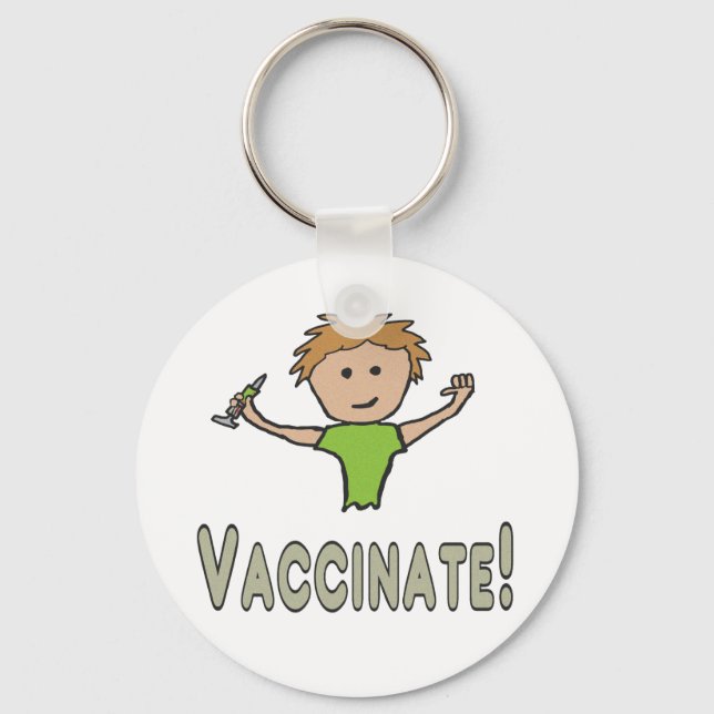 Pro Vax Vaccine Keychain (Front)
