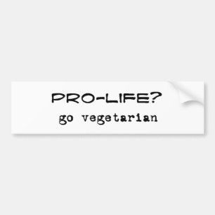 pro veg bumper sticker