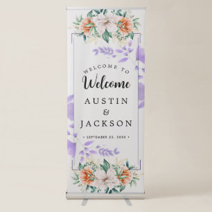 pro wedding Vertical Retractable Banner