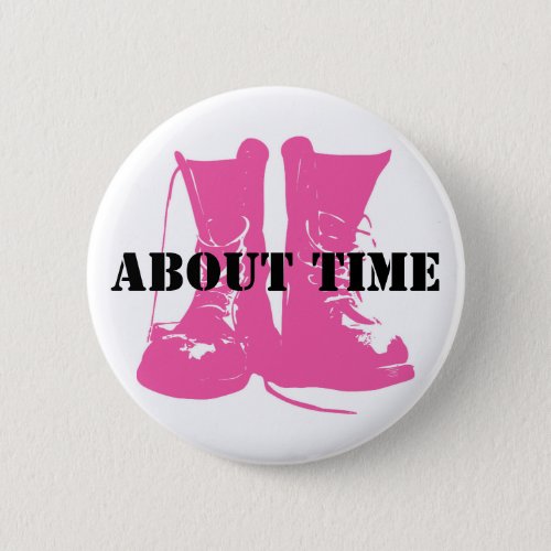 Pro Women in Combat Pink Boots Pin