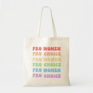 Pro Women Pro Choice Feminist Cute Retro Tote Bag