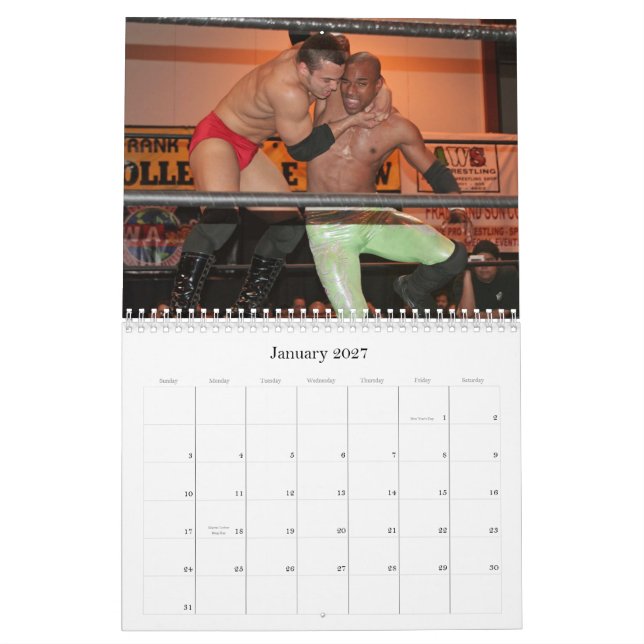 Pro Wrestling Calendar (Jan 2027)