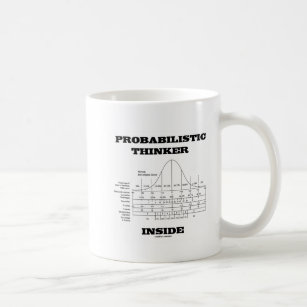Probabilistic Thinker Inside Bell Curve Humor Coffee Mug