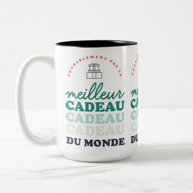 Probablement pas le meilleur cadeau du monde Two-Tone coffee mug (Left)