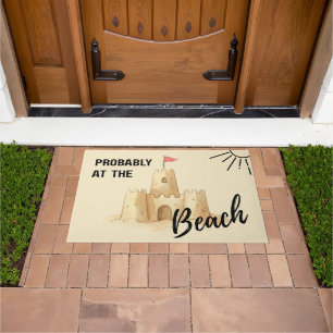 Probably at the Beach Tropical Coastal Doormat