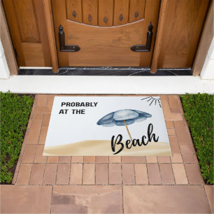 Probably at the Beach Tropical Coastal Doormat